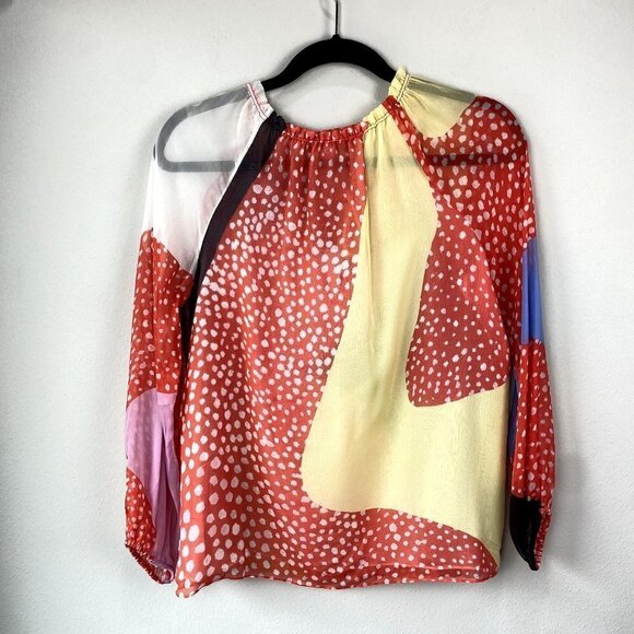 Diane von Furstenberg Parry Top Silk NWT 6 - Picture 10 of 10